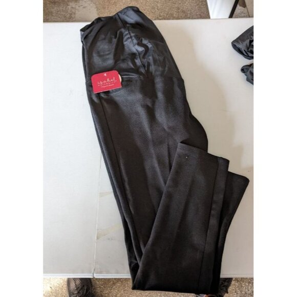 Isabel Maternity by Ingrid & Isabel Over Belly Ponte Maternity Pants Black XXL - Picture 3 of 6